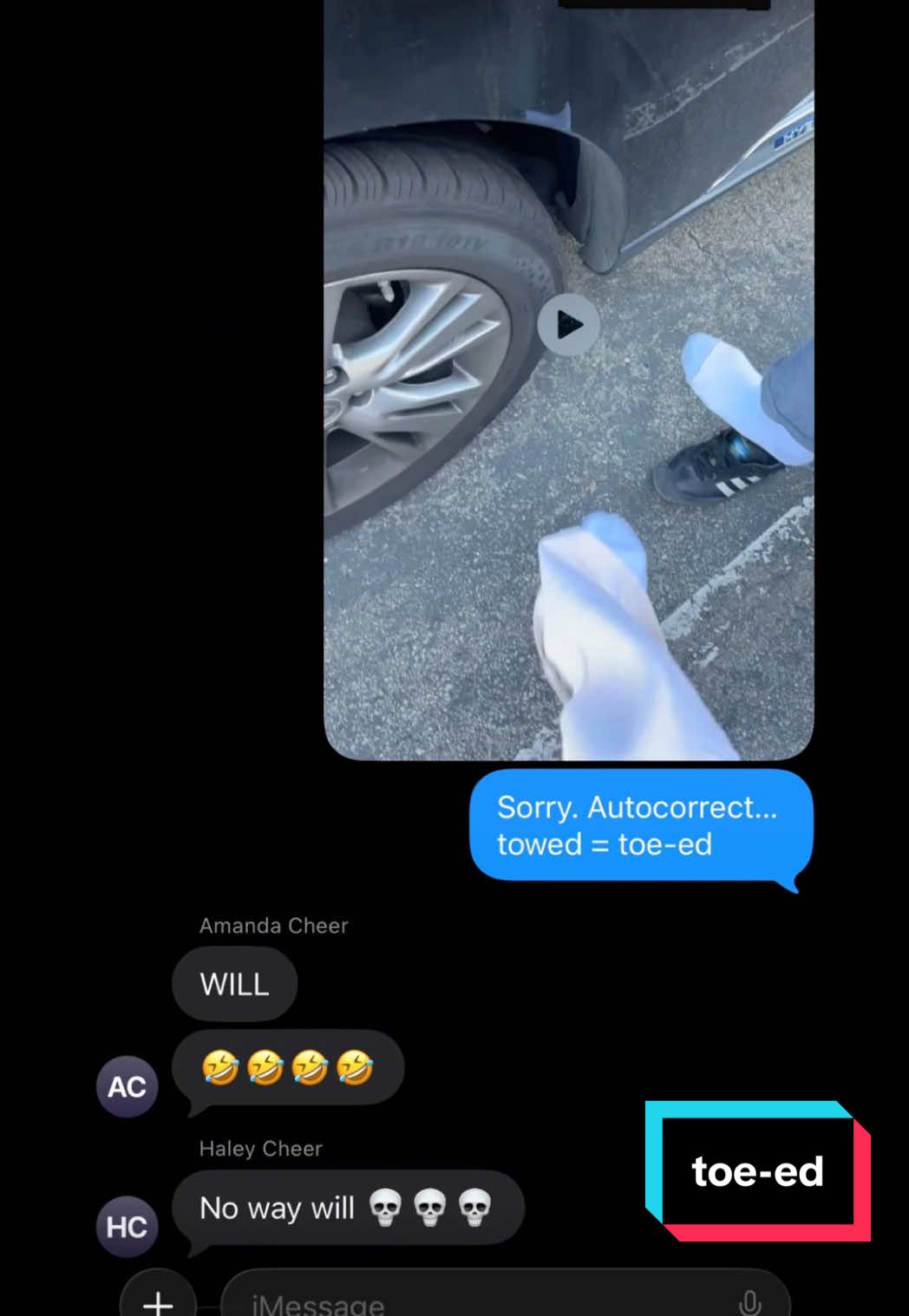 my dirty ratchet car got towed.  @ella smallwood @peachy🤭🩷 