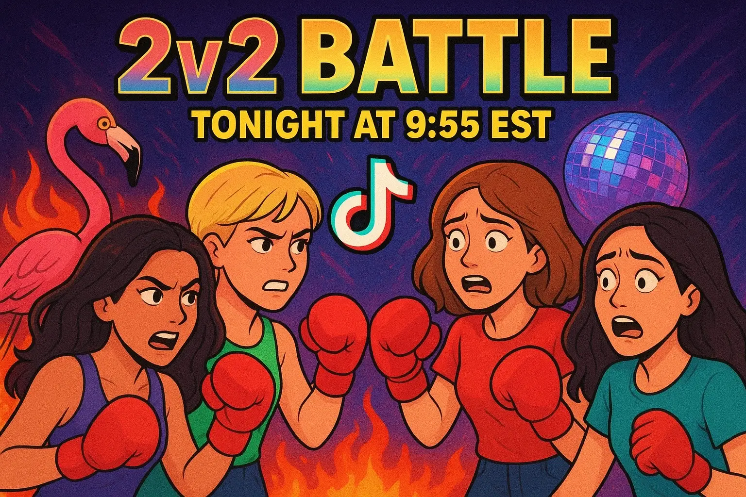 Jennifer & I face another set of opponents in tonight’s battle. We would appreciate all the love and support from our people. We are 2/3 y’all! Help us get another VICTORY!!! Thanks and God bless! #teambesties #2v2battle #letsgo 