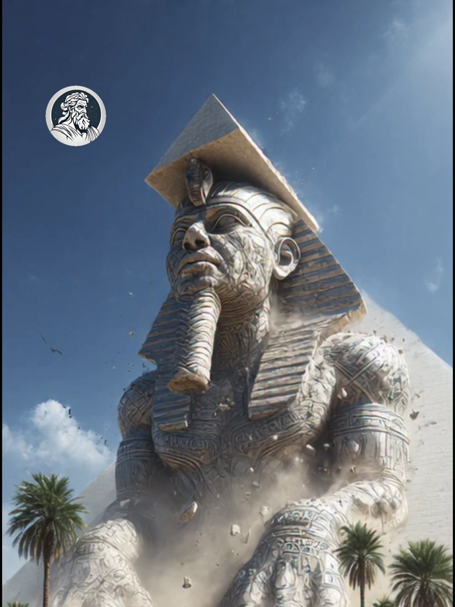 HOW THE PYRAMIDS WERE MADE #cadamitologia #fyp #giants #ai #egypt #desert #pyramids #alien