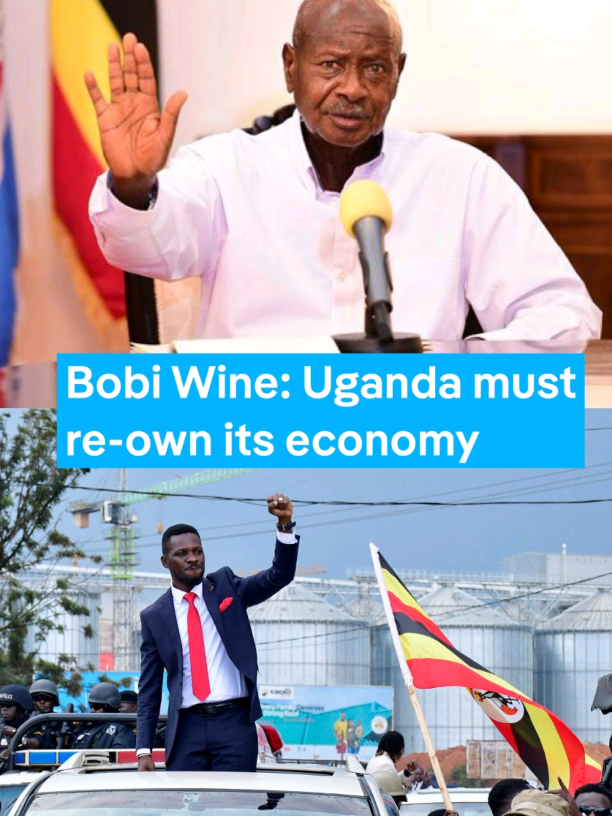 Ugandan opposition leader Bobi Wine told DW that true reform will only begin when Ugandans “re-own the country and the economy.” He accused the government of “state capture,” saying public institutions and statistics are manipulated to mask corruption. “We are not broke,” he said, “but the money is not doing what it’s supposed to do because we are eaten by the cancer of corruption.” His words echo growing frustration among Ugandans who say economic justice cannot exist without political freedom. #dwthebaobab #dwafricasocialmedia #bobiwineuganda✊✊✊✊✊✊ #ugandatiktok #museveni 