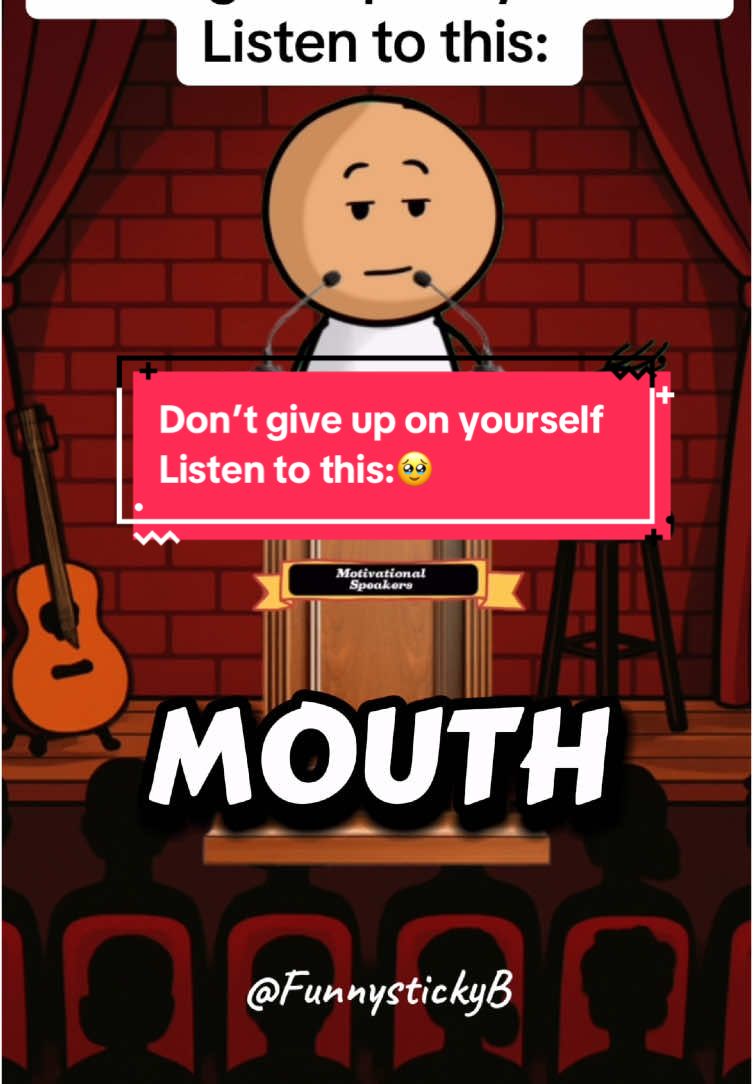 Don’t give up on yourself  Listen to this : When life hits you hard Keep going 🥹😁 Follow for MORE 🤝 #motivationalspeaker #viral #blowthisupformeplease #fyp#viral