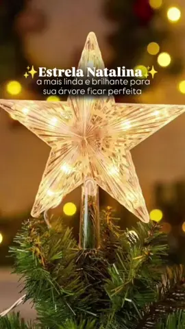 Ponteira Estrela de Árvore de Natal com LED – 15cm – Luz Colorida – Altomex AL-5982 por R$15,99. Compre na Shopee agora! https://s.shopee.com.br/Vy5QhwE0u?share_channel_code=1