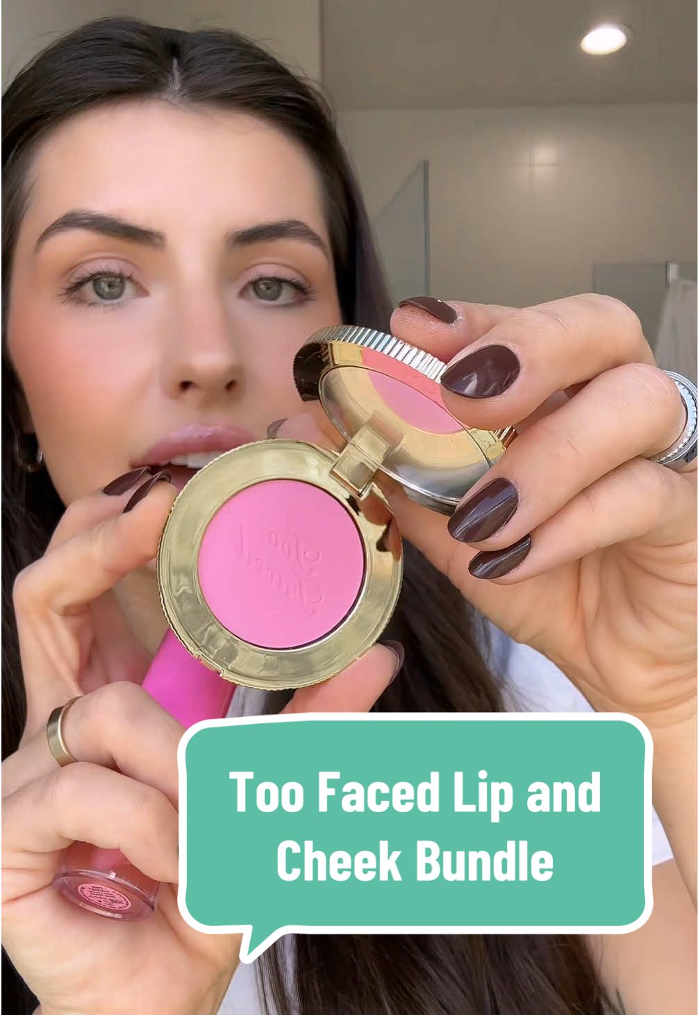 A dream come true💭🍬 @Too Faced #toofaced #toofacedcosmetics #lipcombooftheday #blushhack #tiktokshopcreatorpicks 