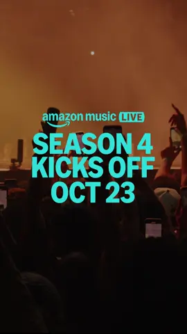 4 weeks. 4 artists. #AmazonMusicLive returns with an unreal Season 4. The line up is stacked with @shaboozey @foofightersofficial @fuerzaregida and @aespa_official . First show kicks off on 10/23!