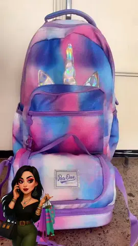 Mochila infantil De Rodinhas Unicórnio #Juvenil #Menina #lancheirainfantil  #Estojo #mochilas  LINK DO PRODUTO NO COMENTÁRIOS 