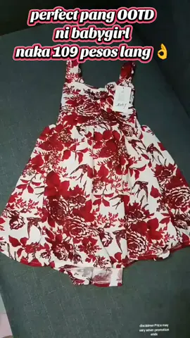 may pang OOTD na Ang bebegirl ko. grabi sulit dahil napakamura lang Ng dress for baby girl na to 🥰👌  #ootdforkids #casualoutfits #dressforbabygirl #crepebabygirlcuteribbon #dressforkids 