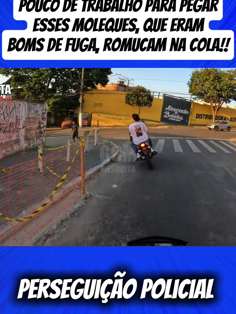 deu trabalho para os gcms !!#gcms #fuga #perseguição #policia 