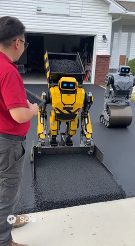 The future of paving is here! #sora #soraai #asphaltpaving #construction #bluecollar 