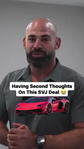 We just sold the SVJ with a full Gintani exhaust… and I swear I almost broke the deal right there on the spot for THIS reason. #luxurycars #supercars #carnegotiation #carsoftiktok #lamborghini 