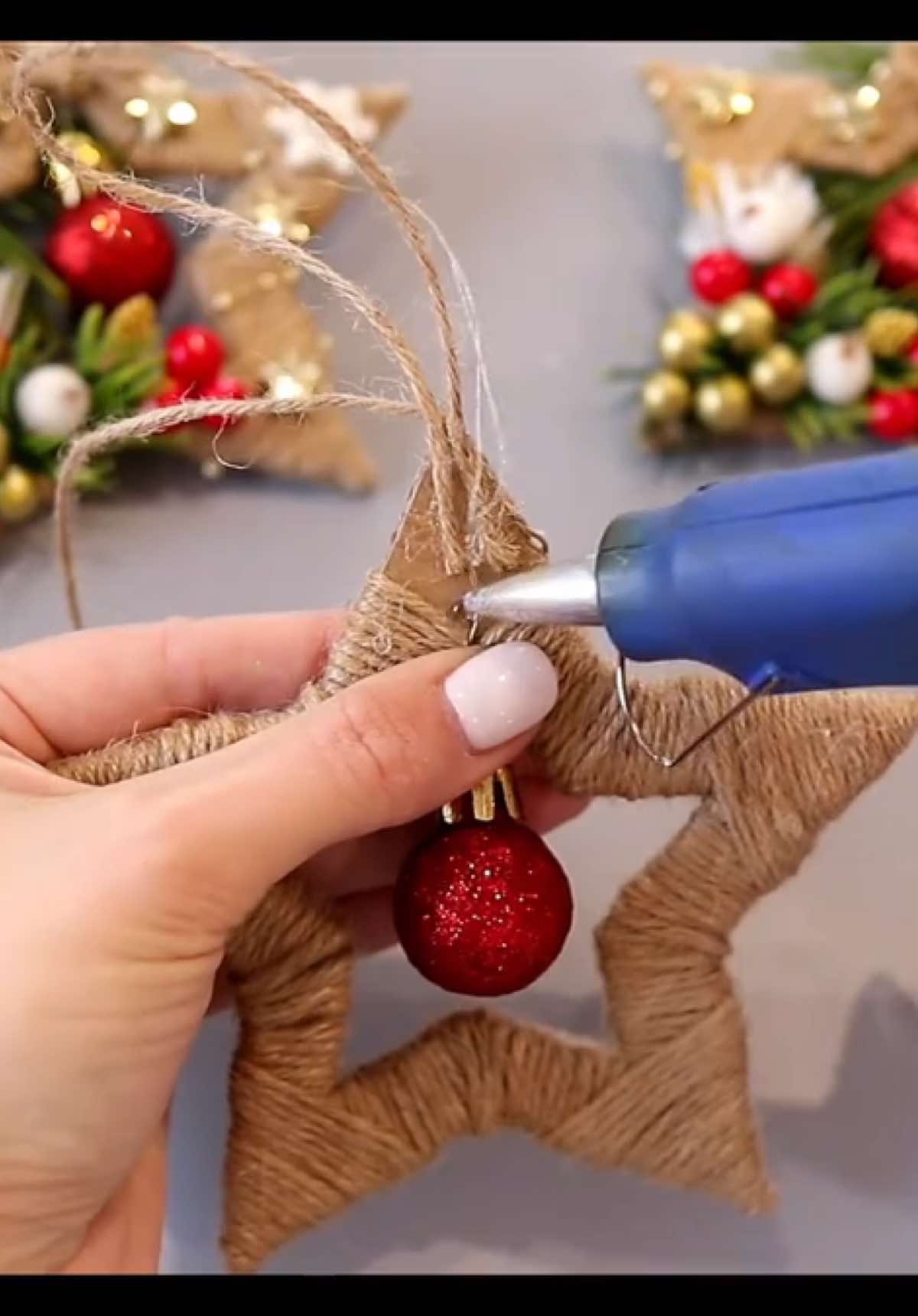 Christmas 🎅 Star🌟 #craft #handmadegift #xmas #homedecor 