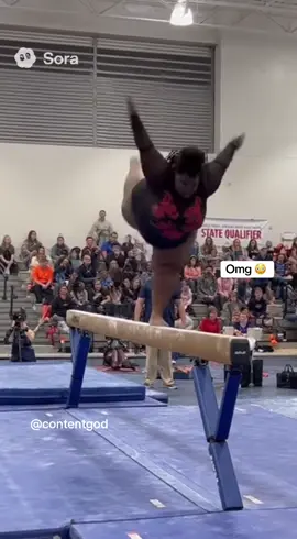 600-Pound Girl Shocks Everyone with Gymnastics Breakthrough on Balance Beam!