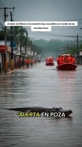 el dolor de México incrementa hay cocodrilos en medio de las inundaciones #mexico #mexicano #lluvias #mexicanos #parati 