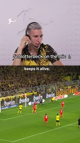 Time to test #NicoSchlotterbeck‘s commentary skills! 🎙️😂 #Bundesliga #DerKlassiker #bvb
