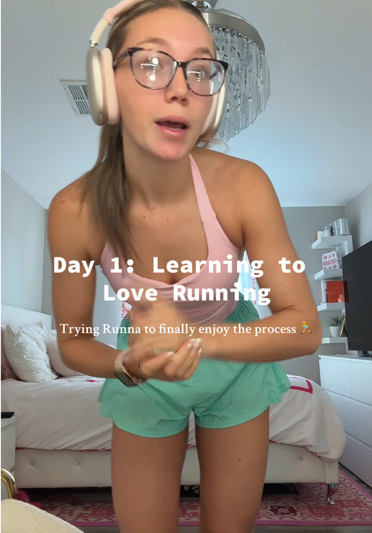 day 1 running vlog using @Runna !! 🏃‍♀️ Definitely don’t think my heart rate should be 200 and please tell me someone else experiences the bright red face😭  #Running #runna #runjourney 