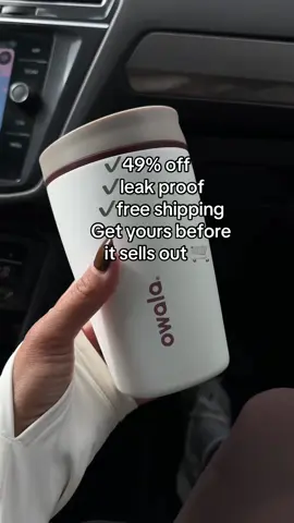 Never spill your coffee again ☕💧 The leak-proof Owala mug is made for life on the go 🛒 @Owala #travelmug #tiktokshopblackfriday #tiktokshopcybermonday #coffeelovers #aestheticfinds 