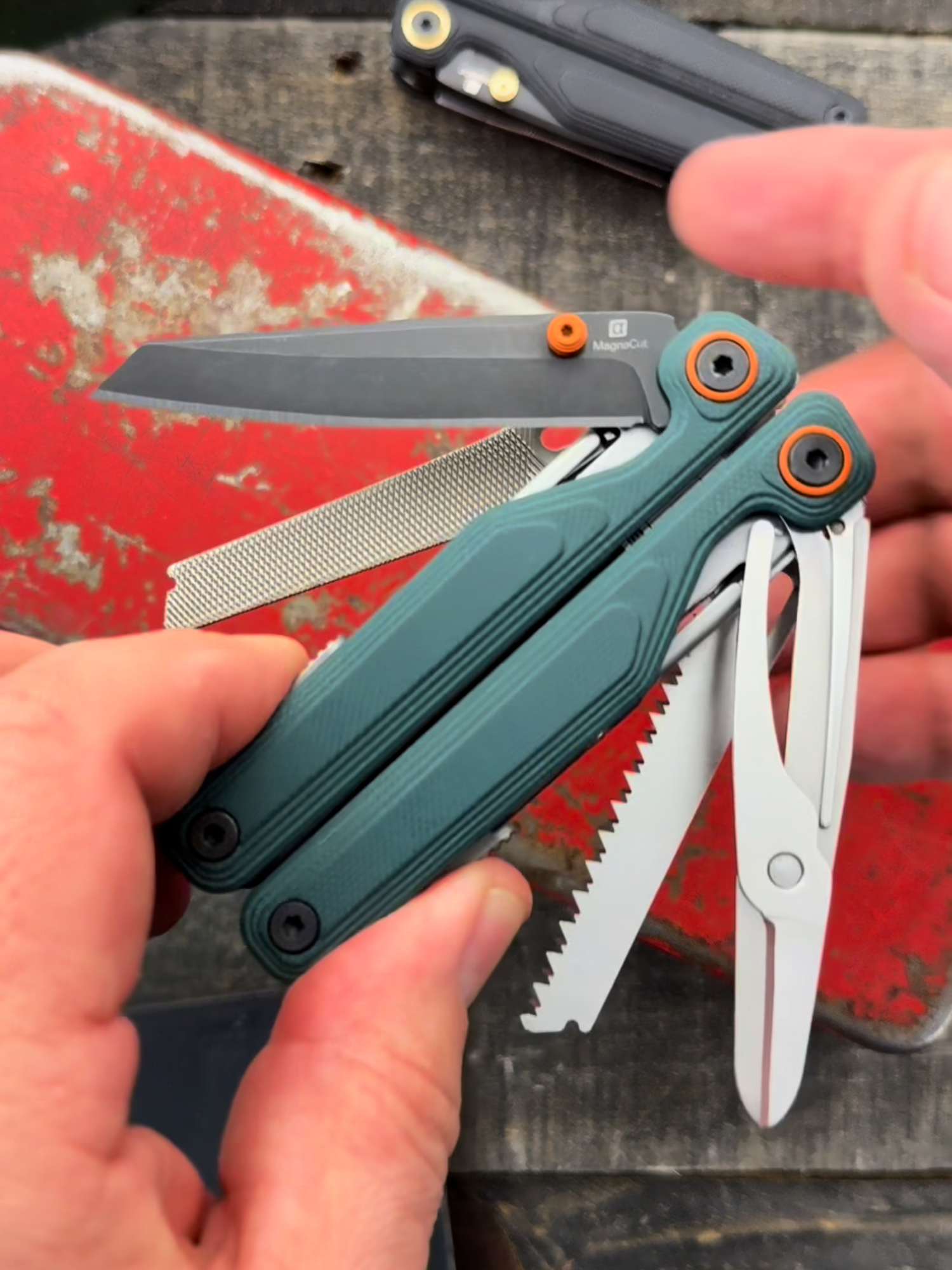 The Wave just leveled up! ⚡ G10 grip, Magnacut blade, and a seriously stacked toolset—this Alpha means business wherever you take it. 🛠 #leathermantools #usamade #dailycarry #edc #edccommunity #edcgear #everydaygear #everydaytactical #outdoorgear #tacticalcarry #outdoorlife #outdoorsurvival #gpknives #staysharp #knifeclub #foryou #fyp #foryoupage #edcxtiktok