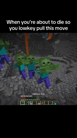 Unbeatable strat. #Minecraft #scliffer #relatable #funny #skit 