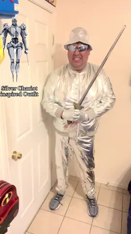 Silver Chariot inspired outfit as requested #jojosbizarreadventure #jojosbizarreadventurecosplay #anime #cosplay 