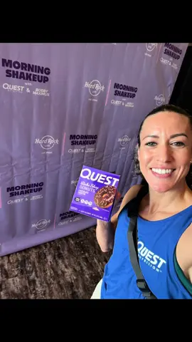 Fuel. Move. Connect. I had an amazing time at the Quest Morning Shake Up here in Vegas - from getting on the Quest bull 😉 to fueling up at the smoothie bar by All That And A Latte and trying the new Quest Chocolate Milkshake with 45g of protein.  Also got to try their protein donuts 🍩 Movement is one of my core pillars, it keeps the body strong, the mind sharp, and the community connected. Whether you’re a beginner or an athlete, movement is for everyone. I loved the workout that @Bobby Maximus shared, perfect for all levels! I only went too hard on the pushups 😂 Thanks @Quest Nutrition for bringing the energy, flavor, and fun to the morning! #QuestPartner #QuestMorningShakeUp #QuestNutrition #FYP #Fitness 