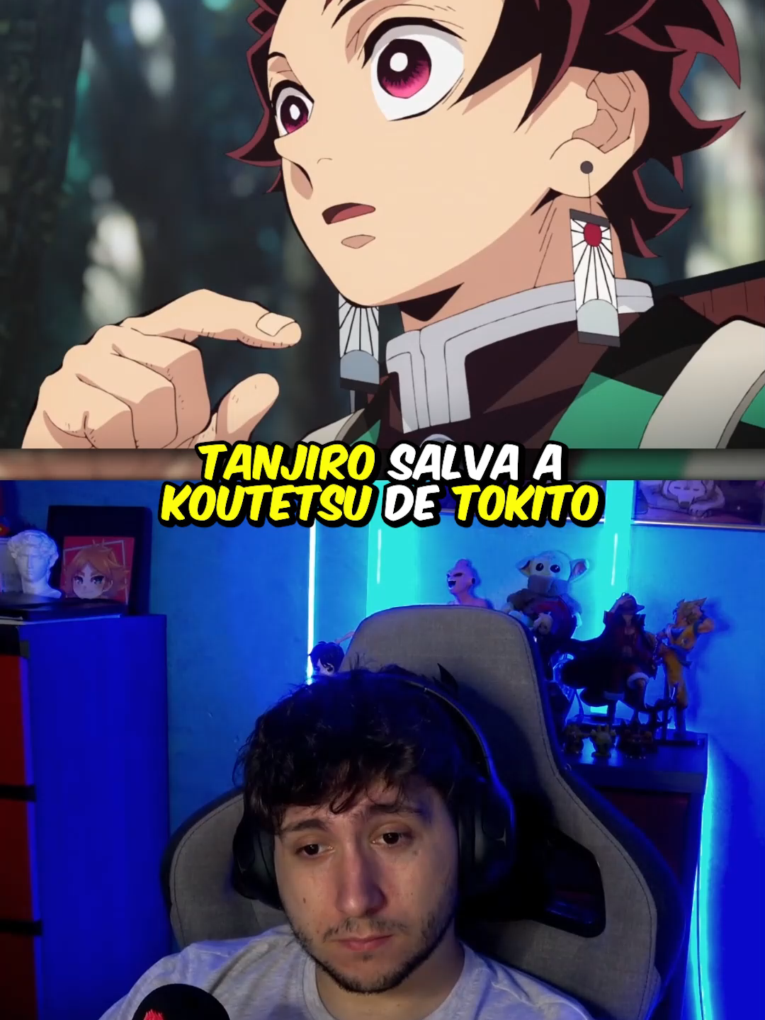 TANJIRO SALVA A KOUTETSU #anime #jiven #kimetsunoyaiba
