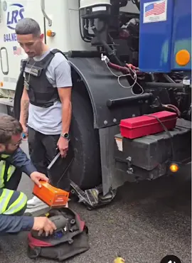 Backstory: in Chicago McDonald’s owners hire private booting companies to boot people’s cars who aren’t customers in the parking lot .. in this case a dump truck driver who was a customer got booted for not parking correctly. Mind you these workers do not work for the city and the only way they will take off the boot is if you pay 170$ and the booter gets a commission. They’re super thirsty and are located at several McDonald’s thru out the city 🤣 the truck driver tried to call someone to remove the boot but ultimately had to pay the 170 🙄 