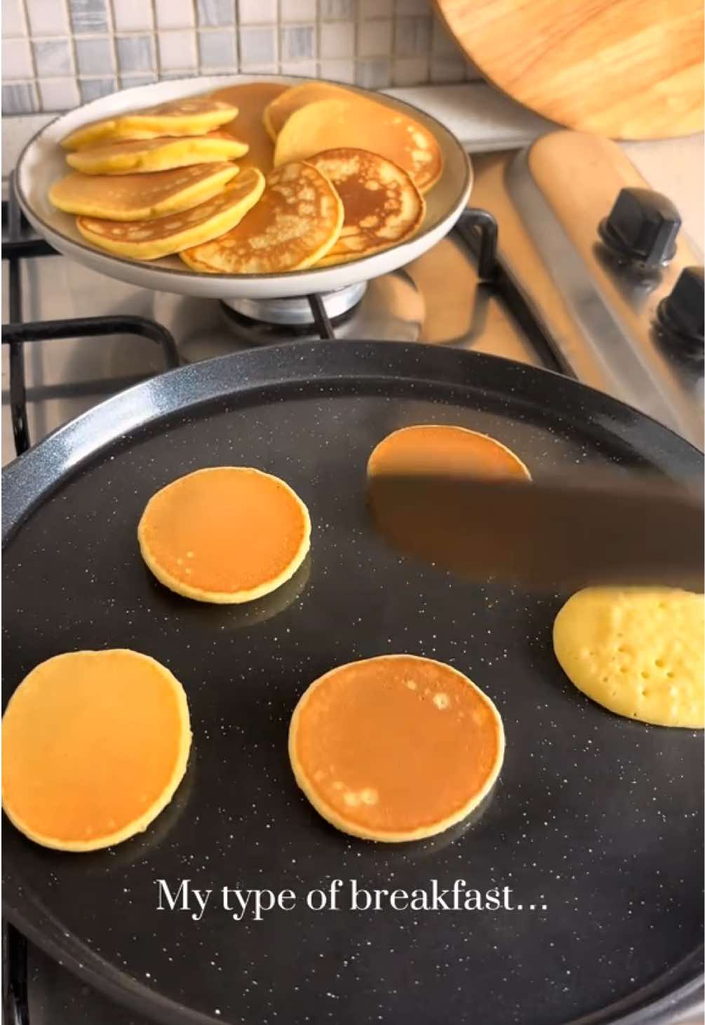 My tipe of breakfast…🥞🥞 #pancakes #fyp #breakfast #brunch #minipancake 