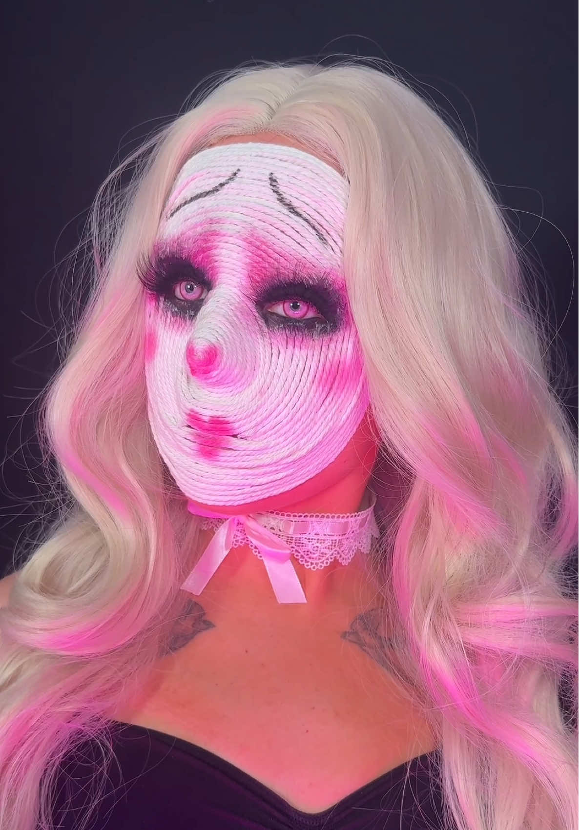 my alter ego I fear  #yarnmakeup #halloweenmakeup #makeuptransition #halloweentransition #fyp 