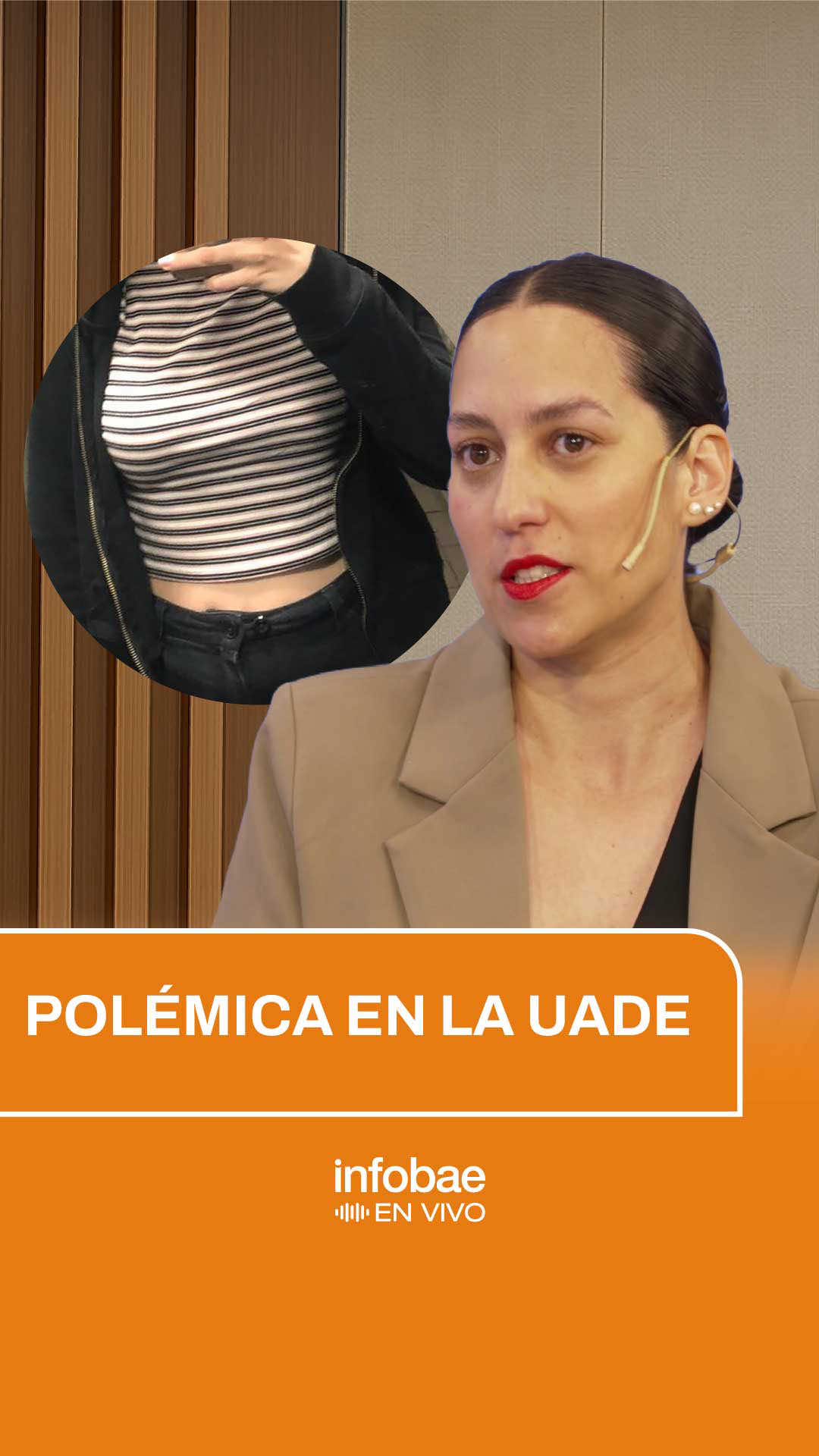 CÓDIGO DE VESTIMENTA Y POLÉMICA 🧺 La universidad reforzó los controles para que los alumnos cumplan con el reglamento de vestimenta (que rige desde el año 2000), lo que generó un intenso debate en redes sociales. Tina León, asesora de imagen, analizó la normativa de la institución y la reacción de los estudiantes. 💣 👉🏻 Opiná sobre esta discusión en nuestro canal de YouTube. #uade #codigodevestimenta #infobae #infobaeenvivo