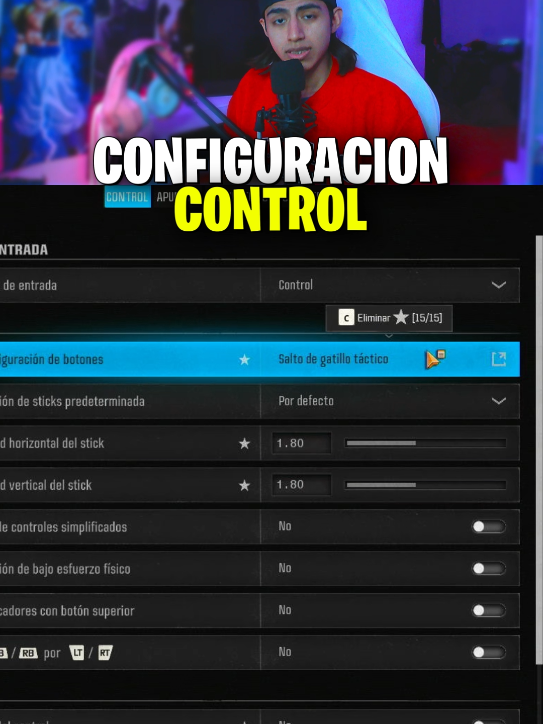 La mejor configuración de control que DEBES usar en Warzone 🎮🔥 #Warzone #CallOfDuty #WarzoneLatino #Warzone2 #ModernWarfare3 #ConfiguracionWarzone #WarzoneTips #GamingLatino #BulyPunk #FPS #WarzoneController #CallOfDutyLatino #WarzoneGameplay