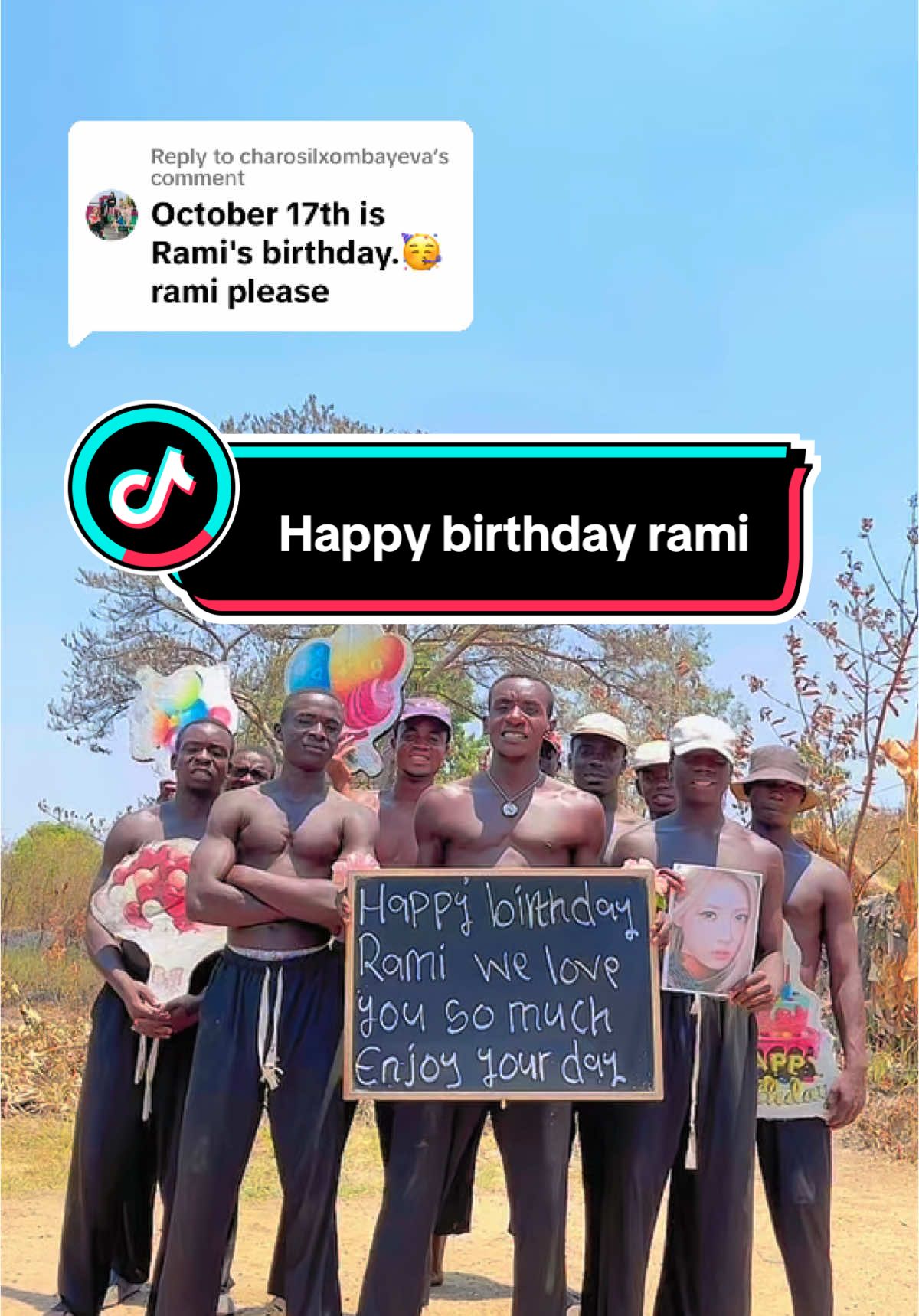 Replying to @charosilxombayeva #ramibabymonster #babymonster  Happy birthday rami