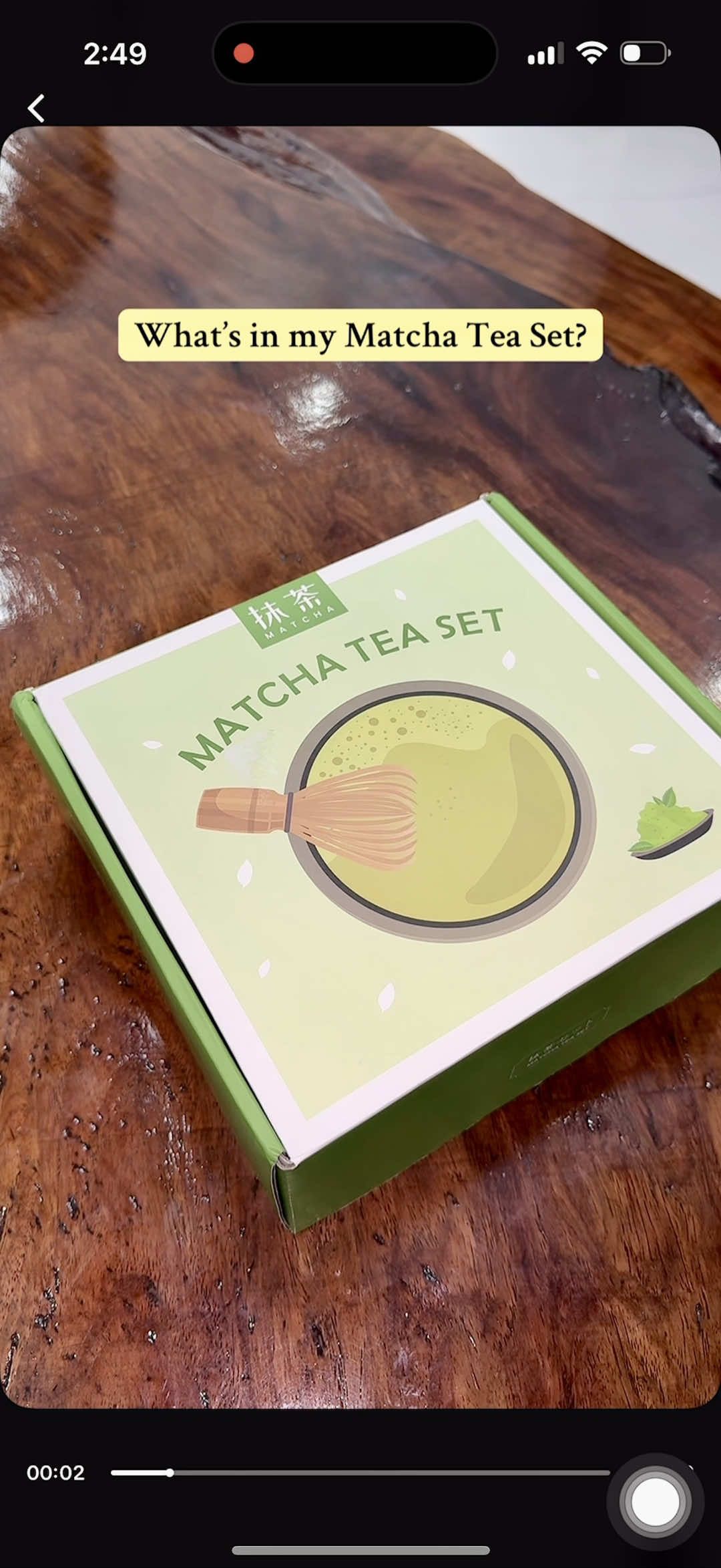 Matcha moments, one box at a time 🍵. #matcha #afternoonteaset #matchaset #matchawhisk #matchalover 