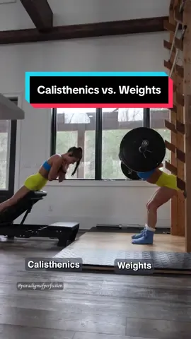 Calisthenics vs weights: hypers vs. good morning
 
 Both: work your back
 Hypers: can be made easier by reducing the range/harder by adding a band or weight, can modify to isolate the low back or glutes depending on your preference, more stability provided by the bench/box
 Good morning: can be modified by increasing/decreasing weight, requires more core control due to location of weight, can be modified with a plate to make it easier or harder by increasing weight
 
 Train with me in the Paradigm of Perfection + Train app where you can train with both calisthenics and/or weights depending on your goals and preferences!
 
 Discount codes (ad):
 Fit: @PTULA | code: LAURA  - cassey shorts + TKO bra
 Supps: @Transparent Labs de: LAURA
 Nordic Plus: @Baseblocks | discount 🔗 available
 
 *Anything can be progressed/regressed based on your level. No one is perfect & that's perfect*
 © 2025 Paradigm of Perfection, LLC
 
  #gluteworkout #backworkout #calisthenics #weighttraining #barbellgoodmorning 