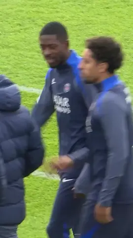 Ousmane Dembele, Marquinhos, Désiré Doué et Khvicha Kvaratskhelia de retour à l'entrainement avec le PSG #sportstiktok #psg #ousmanedembele #marquinhos #doue