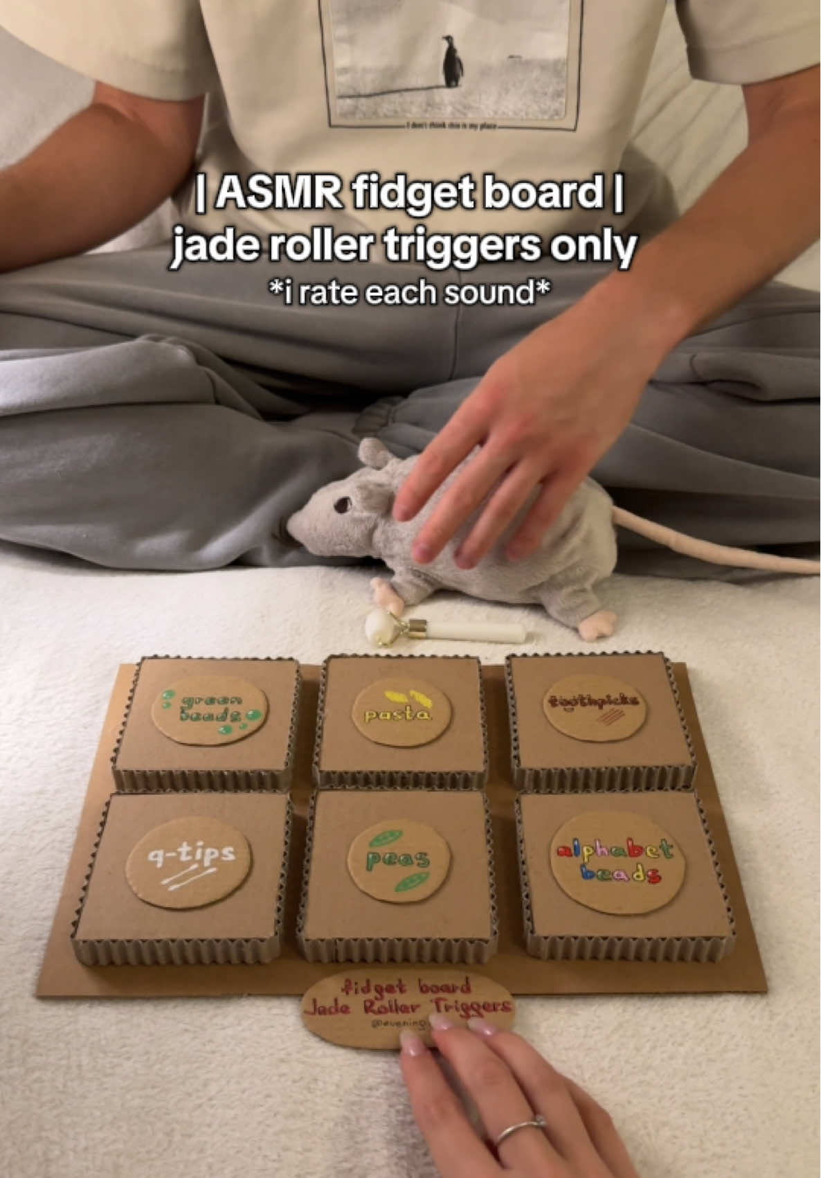 Finally… the roller 😌 #fidgetboard #triggerboard #asmrtriggers #asmrforsleep #boyfriendasmr 