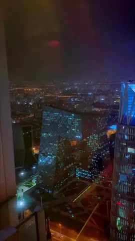 Earned this view. Beijing skyline flex. 💥🌆 For the ones who build empires between flights. Dreamers. Doers. Believers. The world is your office. 🌍💼 #Beijing #Guomao #BeijingCBD #CitySkylines #China 