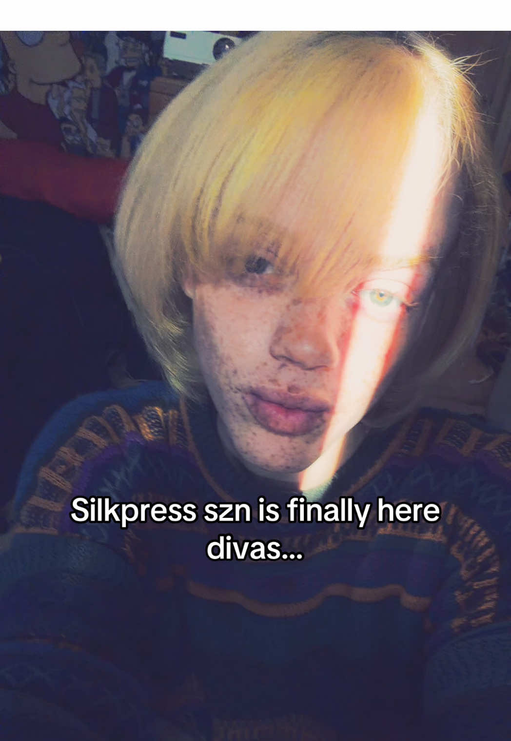 My hair so pressed its mad no shade 