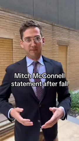 Mitch McConnell statement after fall #mitchmcconnell #funny #fall #politicalcomedy #impressions