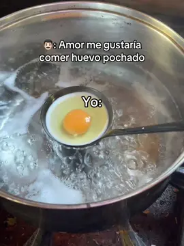 Huevo pochado👌🏻#paratii #huevopochado 