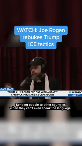 WATCH: Joe Rogan rebukes President Trump’s ICE tactics.  #joerogan