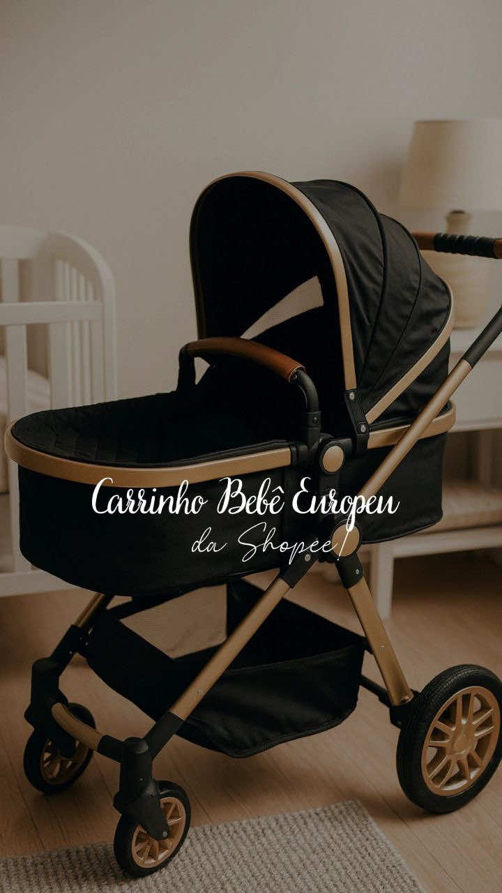 Carrinho de Bebê 6 em 1 Europeu #CarrinhoDeBebê #BebêConforto #Moisés #MamãeEBebê #CarrinhoReversível     