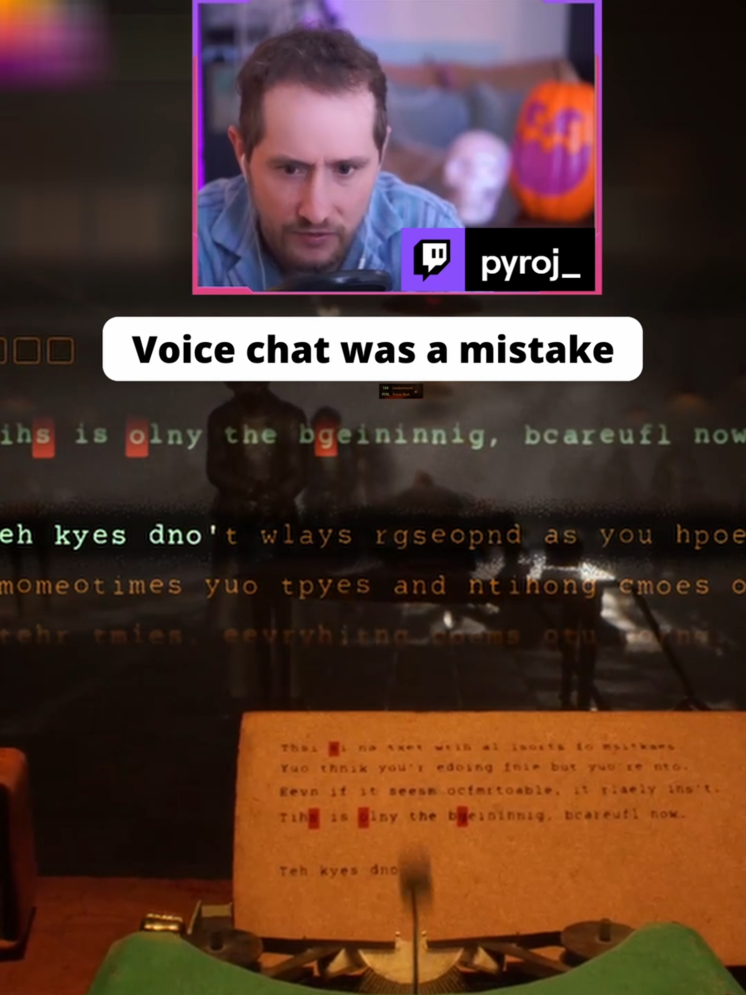 Typewriter battle royale goes crazy ... #finalsentence #gaming