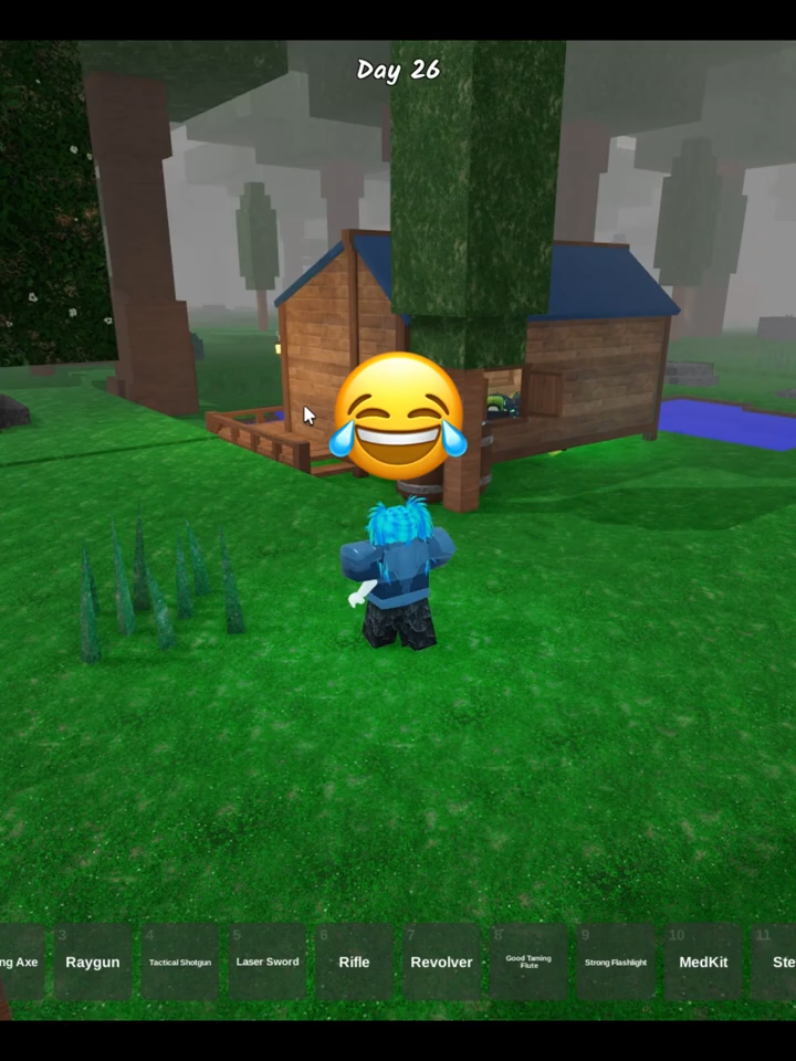 The alien is so tough 😂 #99nightsintheforest #roblox