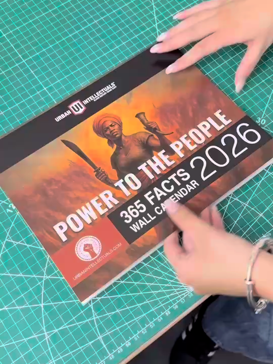 Our brand new 2026 Black History wall calendar is HERE! This year's theme is POWER TO THE PEOPLE! Extremely limited stock! #BlackHistory #blackexcellence