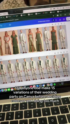 Are other 2026 brides over analyzing this step or just me?? (yes I realize we have FAR too many ppl in our wedding party please blame my fiance he has too many friends) #weddingtok #bridesmaids #weddingcolors #clubbirdy @Shop Birdy Grey 