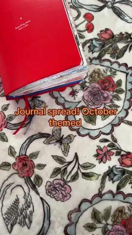 I love october #fyp #fypage #tiktok #journal #journaling #spread #journalspread #creative #fypageシ #stickers #october #autumn #fall #hallowee #fallinspo #Halloween 