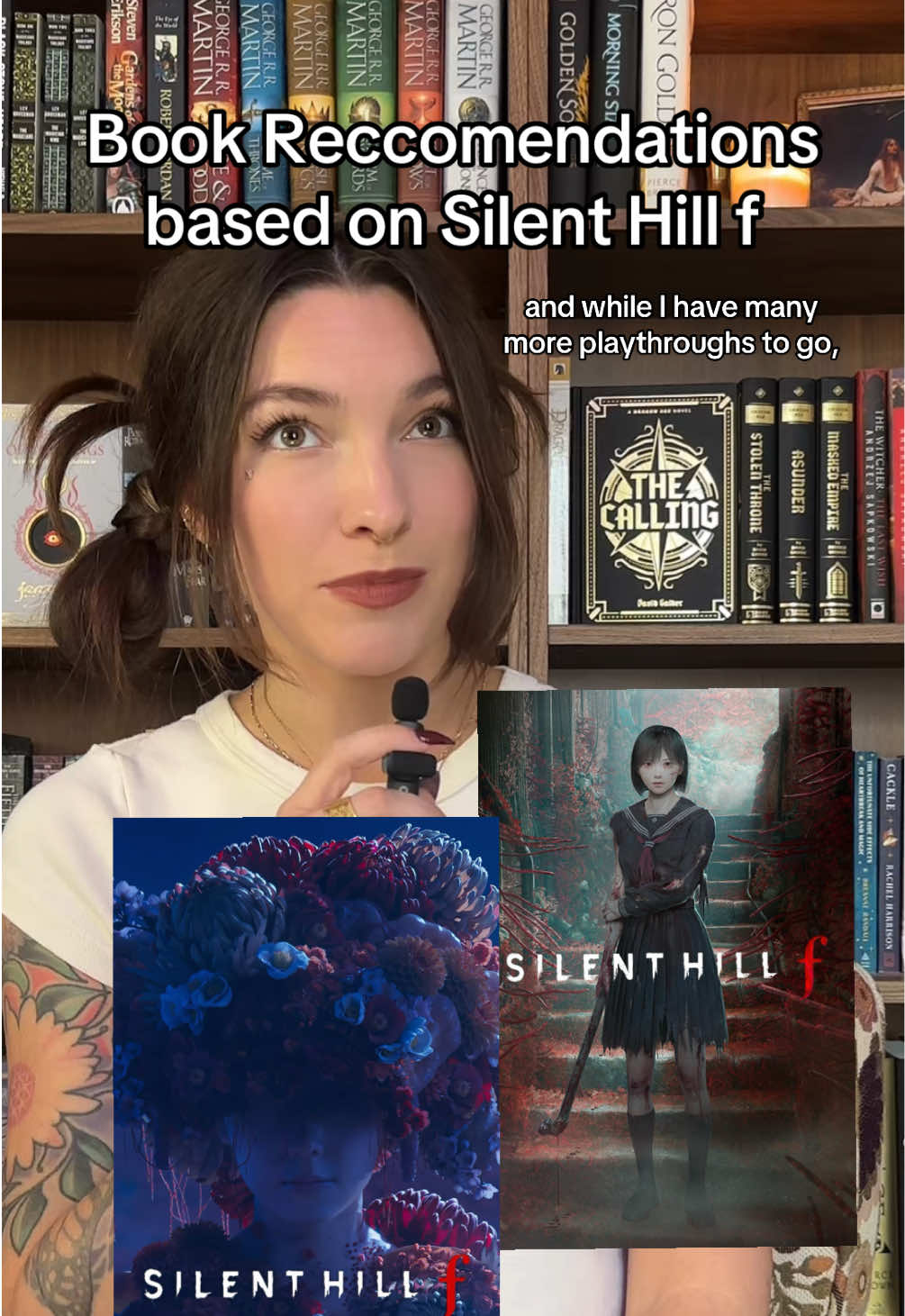 I can not get enough of the dark psychological horror narrative that is silent hill f so here are some recommendations I put together based on my research of books similar in tone and theme to Silent Hill f 🖤🫶 #BookTok #BookRecommendations #silenthill #horrortok #gamingtiktok 
