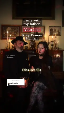 Antwort auf @thatgirljordyyy101 I sing with my father @Michael Your Idol - KPop Demon Hunters Cover 🖤 @Netflix Siren and Bass Version✨ #lowbass  #fatherdaughter #kpopdemonhunters #youridol #sajaboys 