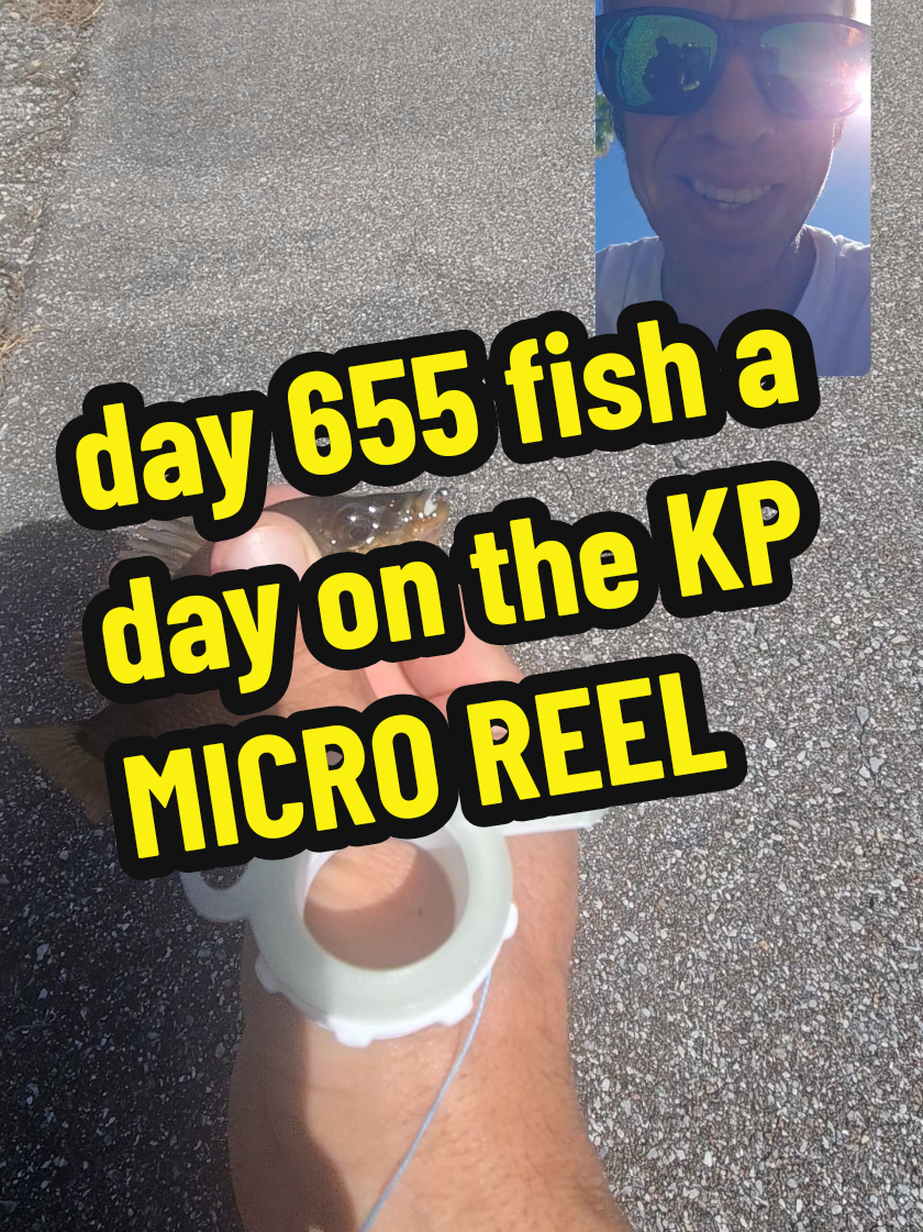 day 655 #fishaday on the #kpmicroreel #kindaprimitive #fishing road side ditch fishing in florida, fishing with the kp micro reel, fishing with artificals 