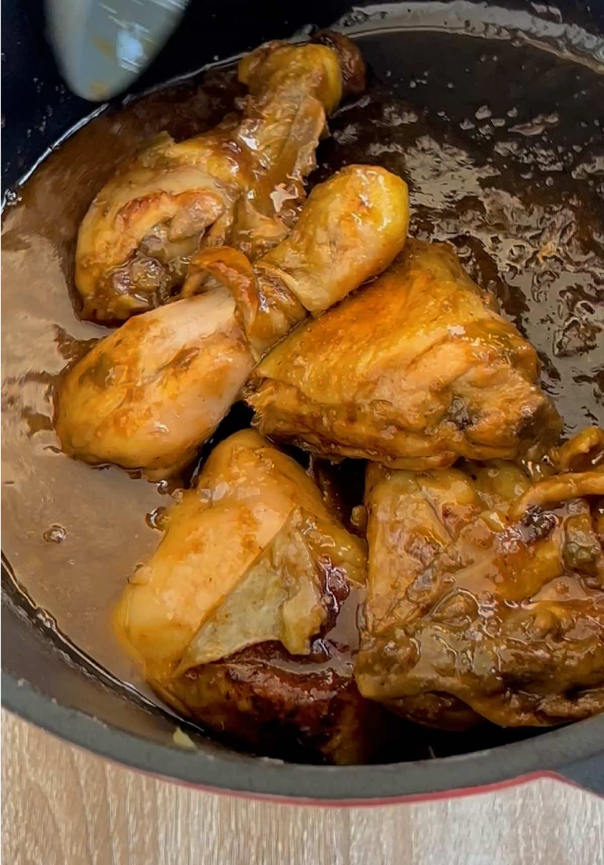 Craving something quick and easy, so I whipped up this hearty chicken stew 🤏🏾🍲 Pro tip: Keep the water minimal and let it cook slowly on low heat till it’s perfectly tender 😋🔥 #HomeCooking #QuickMeals #ChickenStew #ComfortFood #fyp 