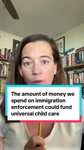 The $77billion going to #immigration enforcement is enough to fund universal free childcare. #deportation #childcare #preschool 